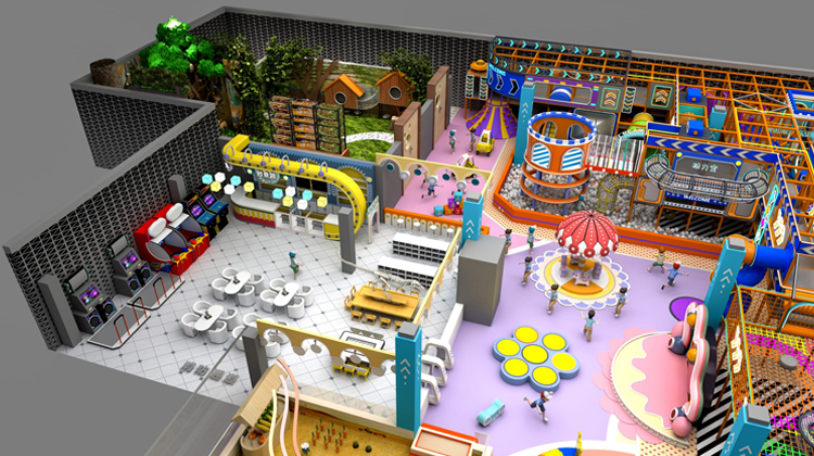1800㎡ indoor children's playground